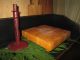 Small Primitive Country Farmhouse Wood Butcher Block Chopping Baord Block Primitives photo 2