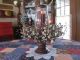 Large Pedestal Candle Lamp With Xl Glass Hurricane Globe - Lr.  Pip Candle Ring Primitives photo 4