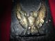 Old Black Wall Box With Eagle On Front/ Matches Or Candles? Primitives photo 6