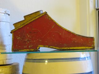Fabulous Folk Art Child ' S Shoe Shine Kit,  Hand Crafted Tin,  Great Design photo