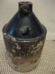 Primitive Antique Crock Stoneware Jug Americana Whiskey Primitives photo 1
