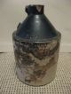 Primitive Antique Crock Stoneware Jug Americana Whiskey Primitives photo 2