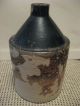 Primitive Antique Crock Stoneware Jug Americana Whiskey Primitives photo 3