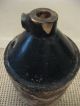 Primitive Antique Crock Stoneware Jug Americana Whiskey Primitives photo 4