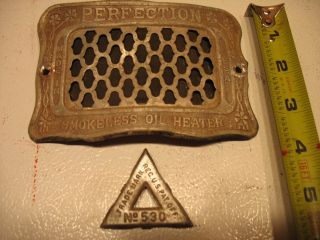 Vintage Perfection Kerosene Heater 530 Emblem & Screened Vent/intake W/ Trim photo