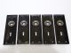 5 Antique Flashed Copper Plated Back Plates Door Hardware Japanned Mission Door Plates & Backplates photo 4