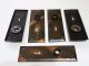 5 Antique Flashed Copper Plated Back Plates Door Hardware Japanned Mission Door Plates & Backplates photo 8