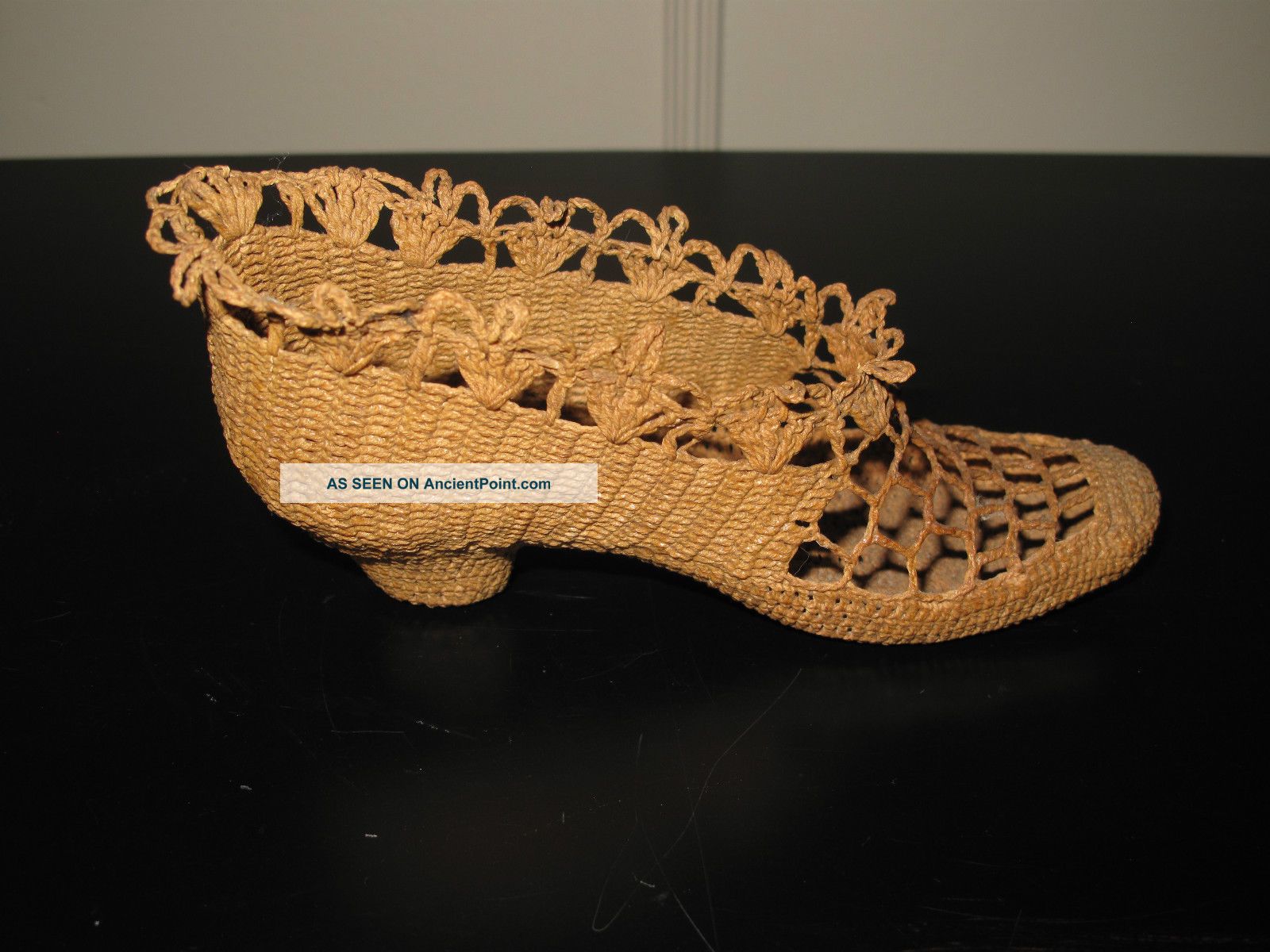 Sailor ' S Whimsy Maritime Folk Art Knotted Rope Shoe 19th Century One Of A Kind Folk Art photo