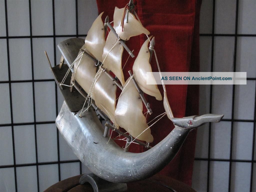Antique Chinese Sailing Junk …made From Water Buffalo Horn. . . Other photo