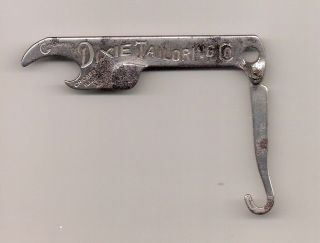 Antique Dixie Tailoring Chicago Button Hook Bottle Opener Advertising Suits Shoe photo