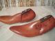 Primitive Wooden Cobbler Shoe Form Molds Size 13b Woodright 1955 Primitives photo 6