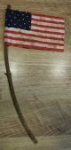 Handmade Patriotic American Crow Rusty Bedspring With Handmade Flag On A Stick Primitives photo 4