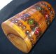 Antique Russian Wooden Match Cup Pencil Holder Hand Carved Russia Primitives photo 2