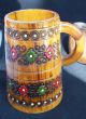 Antique Russian Wooden Match Cup Pencil Holder Hand Carved Russia Primitives photo 3