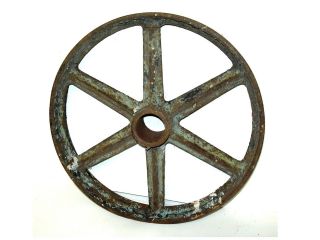 Antique Cast Iron Wheel Cart Farm Hit Miss photo