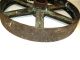 Antique Cast Iron Wheel Cart Farm Hit Miss Primitives photo 3