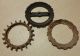 Antique Vintage Of 3 Cast Iron Jd Planter Seed Plates Gears Old Farm Tools Garden photo 1