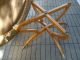Huge Antique Brass Pierced Table With Teak Spider Legs Free Shippng Usa & Canada 1900-1950 photo 6