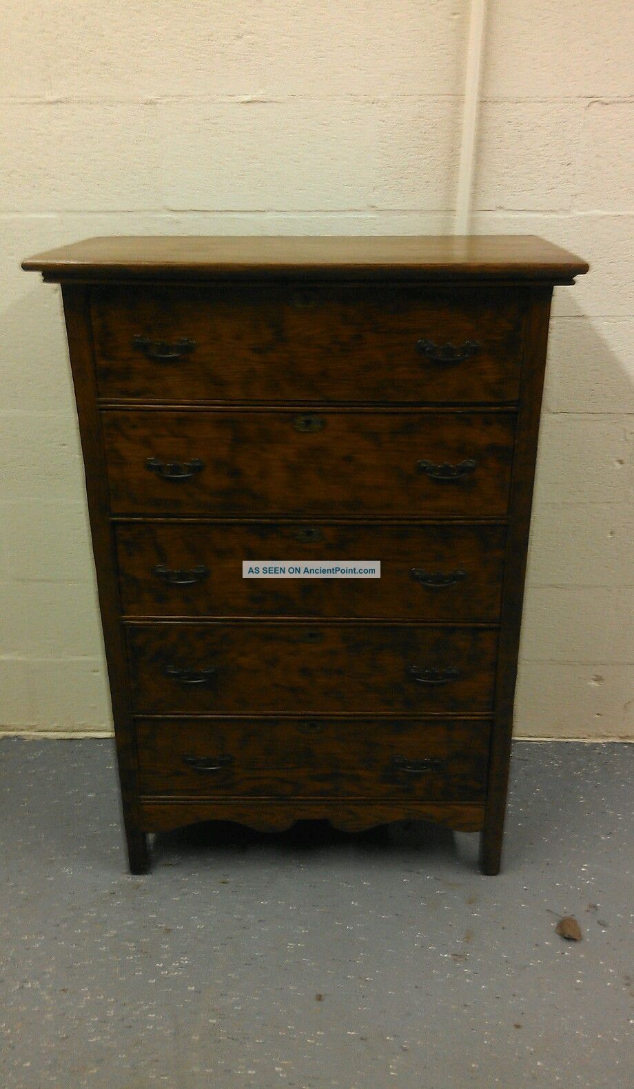 Antique Oak Chest Of Drawers 1900-1950 photo