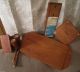 Mid - Century Modern Teak Wood Serving Tray Napkin Holder Salt Pepper Knife Holder Mid-Century Modernism photo 6