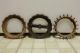 Antique Vintage Of 3 Cast Iron Jd Planter Seed Plates Gears Old Farm Tool Garden photo 1