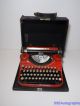 Rare Vintage Antique 1930 Underwood Standard Portable Orange Typewriter 505935 Typewriters photo 1