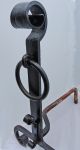 Andiron Black Iron Spanish Revival Mission Art Crafts Hammered Tall Fireplaces & Mantels photo 1