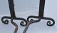 Andiron Black Iron Spanish Revival Mission Art Crafts Hammered Tall Fireplaces & Mantels photo 3