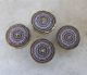 Set Of Four Vintage Micro Mosaic Drawer Knobs.  Italy Great Colors Door Knobs & Handles photo 1