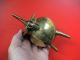 Rare Small Antique Bronze Tripod Cauldron,  18th Century Ad. Metalware photo 1