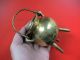 Rare Small Antique Bronze Tripod Cauldron,  18th Century Ad. Metalware photo 2