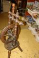 Spinning Wheel Part Circa 1800s Antique Primitive Wood Parts Other photo 10