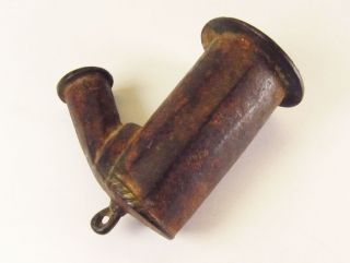 African Pipe Iron And Brass Old photo