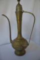Antique Middle Eastren Brass Pitcher Middle East photo 7