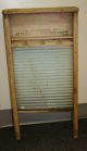 Vintage Canuck Glass Canadian Woodenware Washboard Washing Machines photo 1