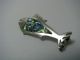 A Taxco Artisan Sterling Silver Fish Pin Brooch Abalone Shell Mexico Ca1950s Other photo 1