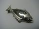 A Taxco Artisan Sterling Silver Fish Pin Brooch Abalone Shell Mexico Ca1950s Other photo 3