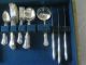 41 Pc Set National Silver Queen Elizabeth 2x Tsted Silverplate Flatware Serve 6 Flatware & Silverware photo 1