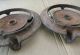 Antique 2 Metal Jd Farm Planter Plate Covers Y2597b Steampunk Art Primitives photo 11