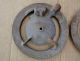 Antique 2 Metal Jd Farm Planter Plate Covers Y2597b Steampunk Art Primitives photo 3