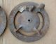 Antique 2 Metal Jd Farm Planter Plate Covers Y2597b Steampunk Art Primitives photo 4