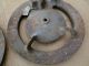 Antique 2 Metal Jd Farm Planter Plate Covers Y2597b Steampunk Art Primitives photo 7