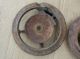 Antique 2 Metal Jd Farm Planter Plate Covers Y2597b Steampunk Art Primitives photo 8