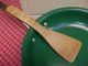 Flaming Curly Birch Wood Handcarved Wooden Spatula,  Turner,  Stir Fry,  Cookie Primitives photo 1