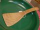 Flaming Curly Birch Wood Handcarved Wooden Spatula,  Turner,  Stir Fry,  Cookie Primitives photo 5