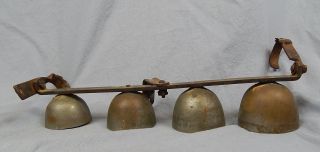 Antique Shop Door / Entrance Bell Set W/ Mounting Hardware photo