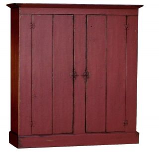 Primitive Farmhouse Kitchen Cupboard Cabinet Painted Country Farm Reproduction photo