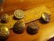 Group Of Vintage Griffin Dragon Shield Brass Marcasites Buttons Others Mixed Buttons photo 2