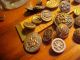 Group Of Vintage European Looking Shield Brass & Metal Buttons Others Mixed Buttons photo 2
