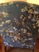 Vintage Blue Floral Wing Back Chair Post-1950 photo 9
